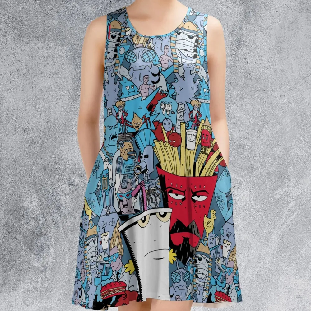 Aqua Teen Hunger Force Sleeveless Dress - 2