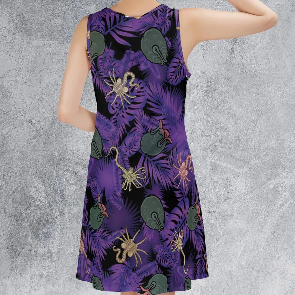Alien Facehugger Ovomorph Sleeveless Dress - 3
