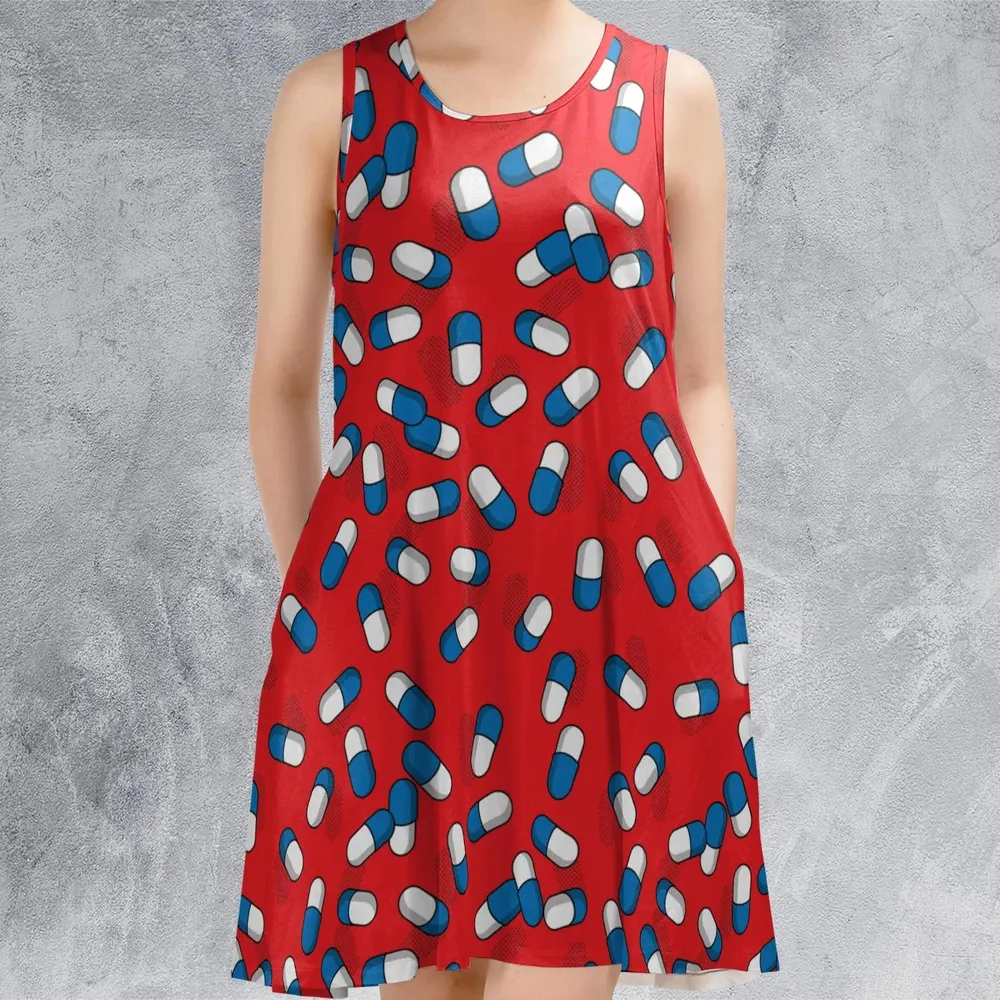The Capsules Akira Pattern Sleeveless Dress - 2