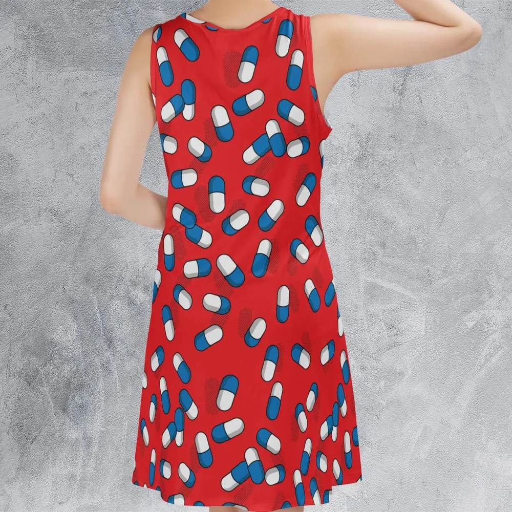 The Capsules Akira Pattern Sleeveless Dress - 3
