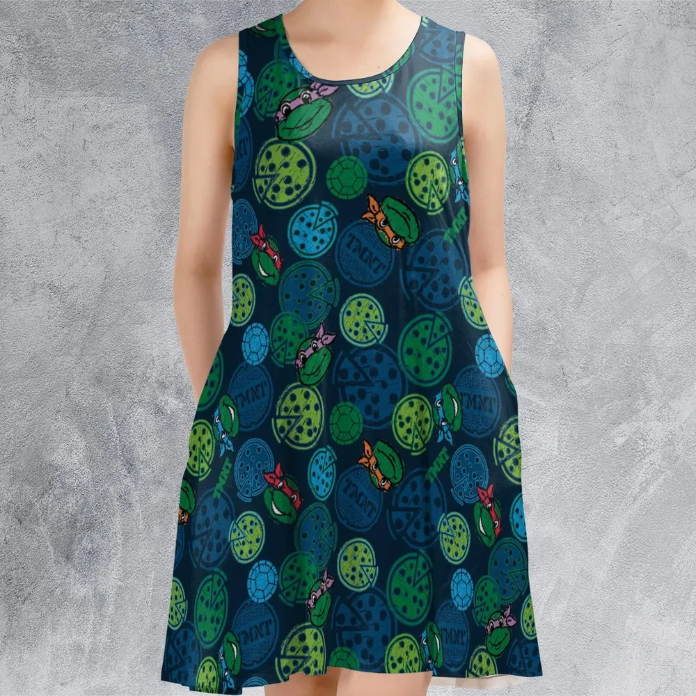 Teenage Mutant Ninja Turtles Pizza Sleeveless Dress - 2
