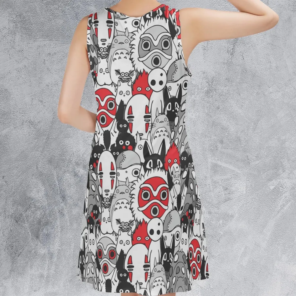 Magic Beasts Sleeveless Dress - 3