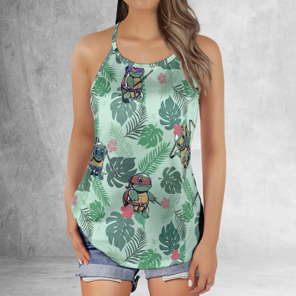 Teenage Mutant Ninja Squirtle Criss Cross Tank Top - 2