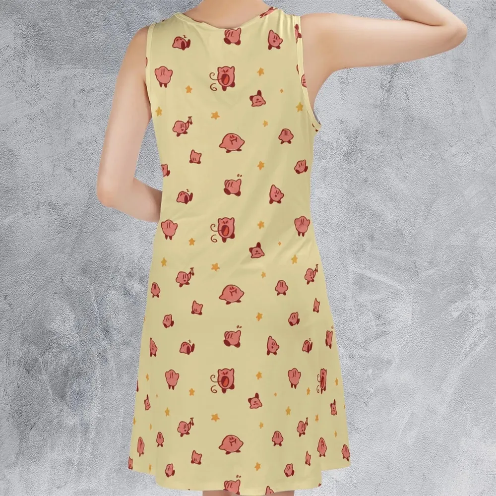 Nintendo Kirby Pattern Sleeveless Dress - 3