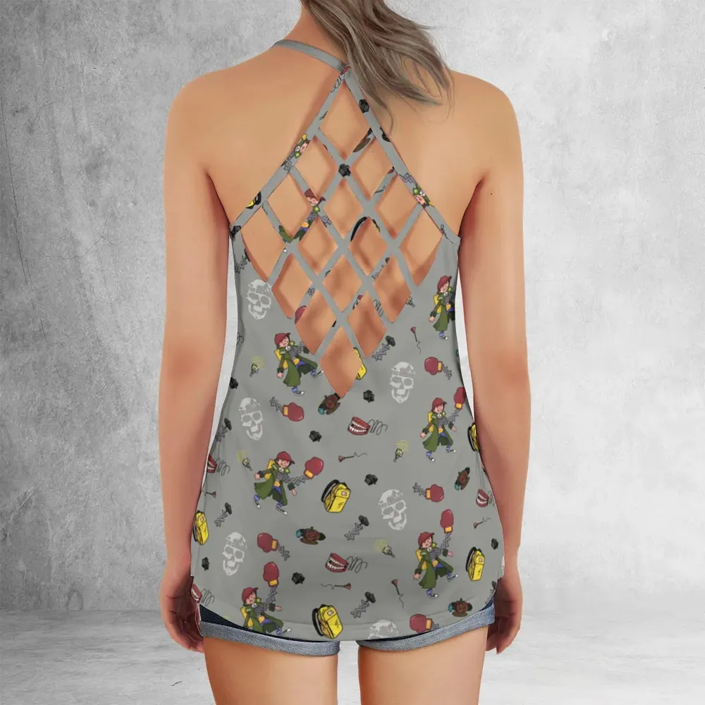 The Goonies Data Invention Criss Cross Tank Top - 3