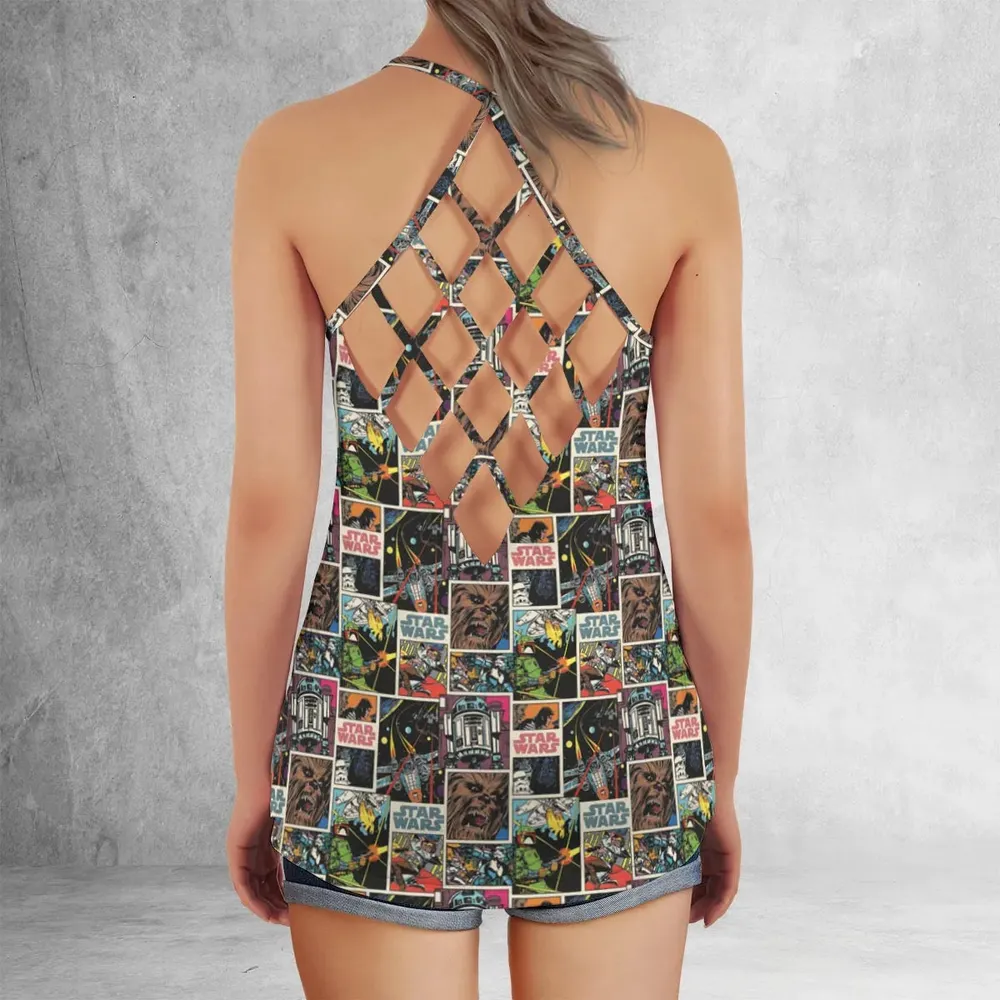Star Wars Comic Criss Cross Tank Top - 3