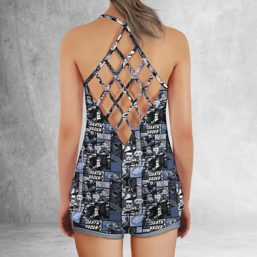 Star Wars Dark Side Comic Criss Cross Tank Top - 3