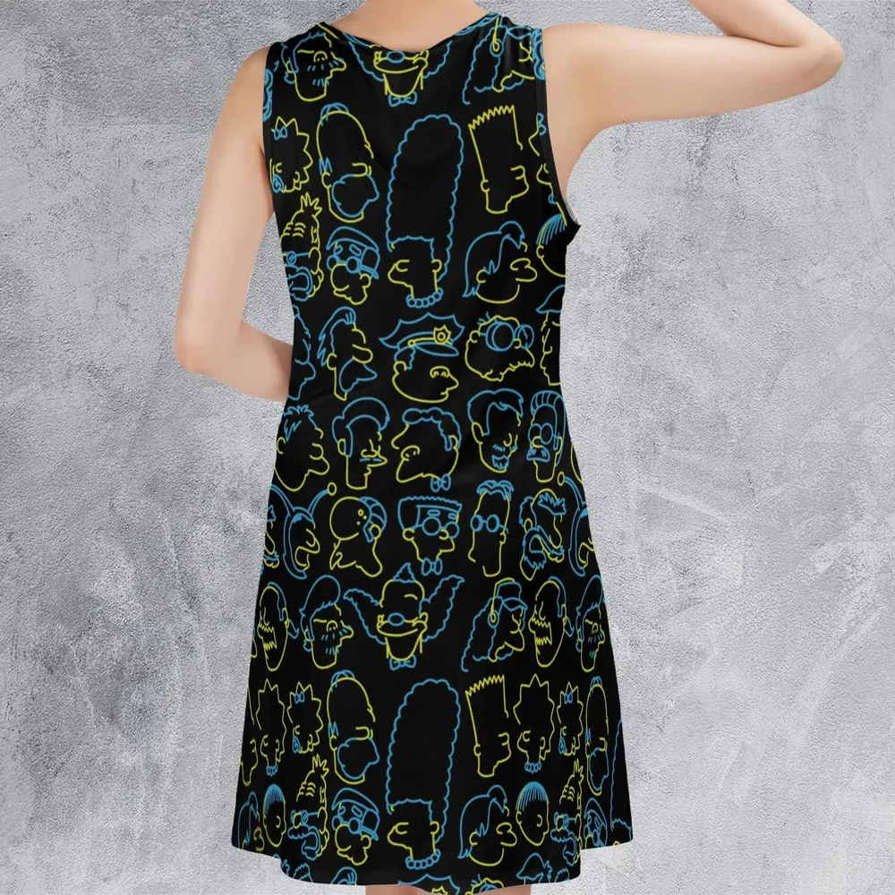 The Simpsons Neon Sleeveless Dress - 3