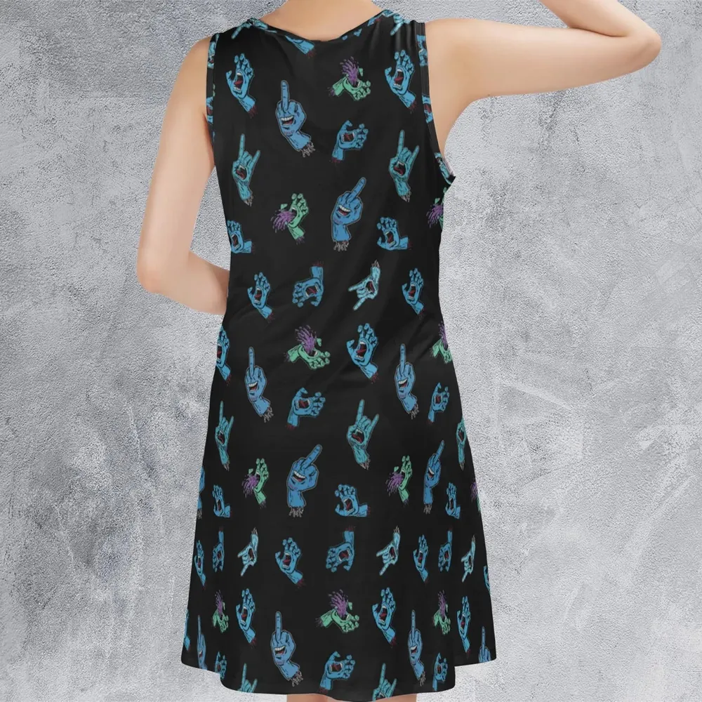Santa Cruz Screaming Hand Sleeveless Dress - 3