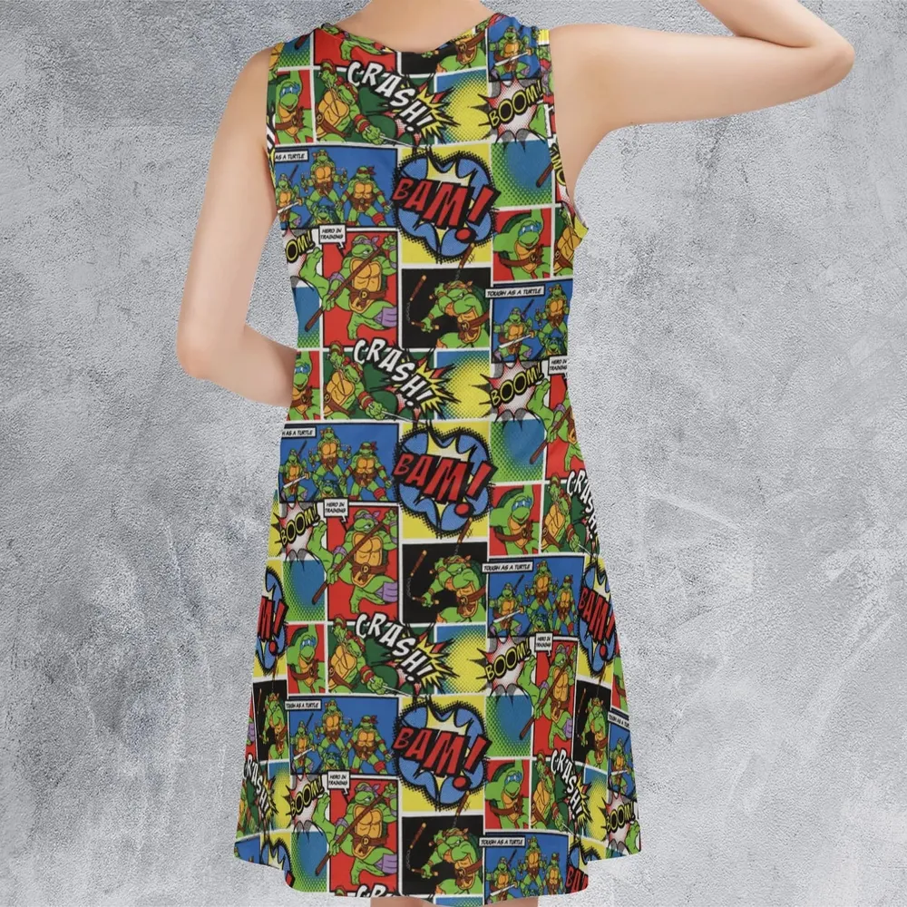 Teenage Mutant Ninja Turtles Comic Sleeveless Dress - 3