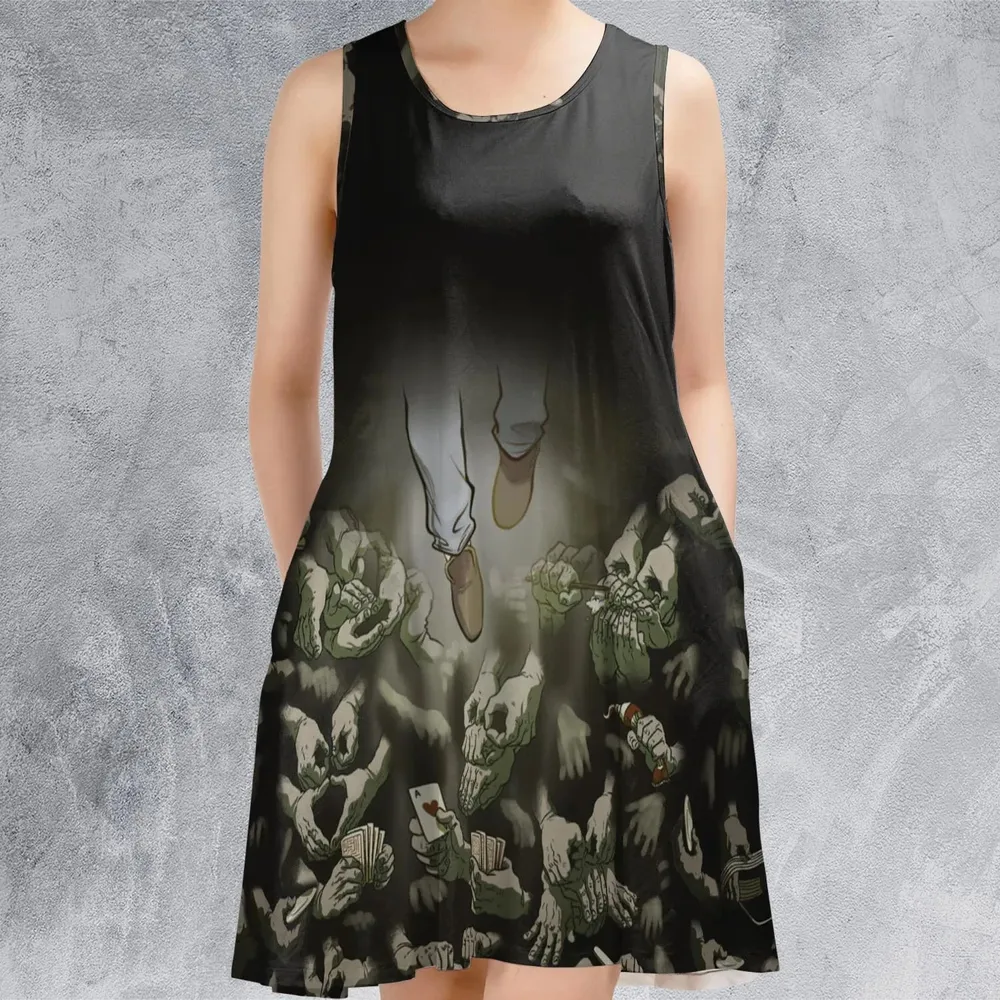 Funny Helping Hands Labyrinth Sleeveless Dress - 2