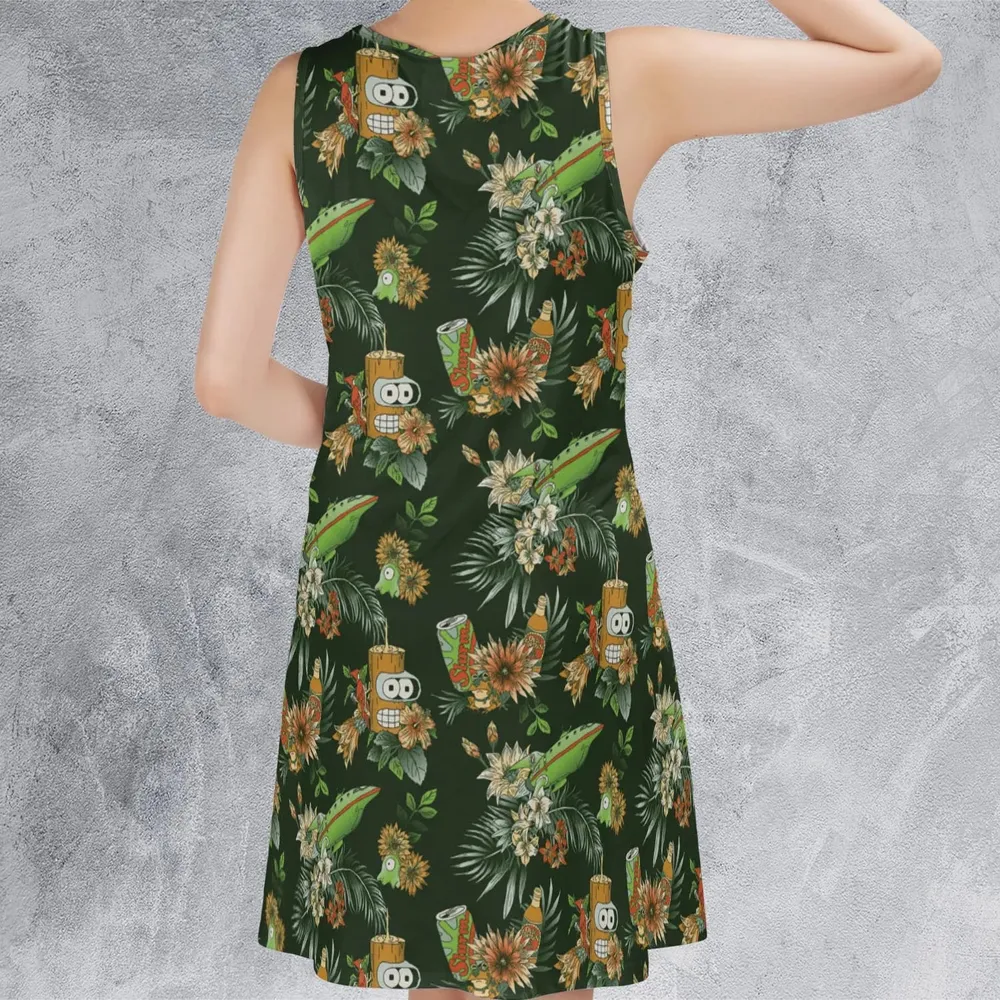 The Year 3000 Bender Futurama Sleeveless Dress - 3