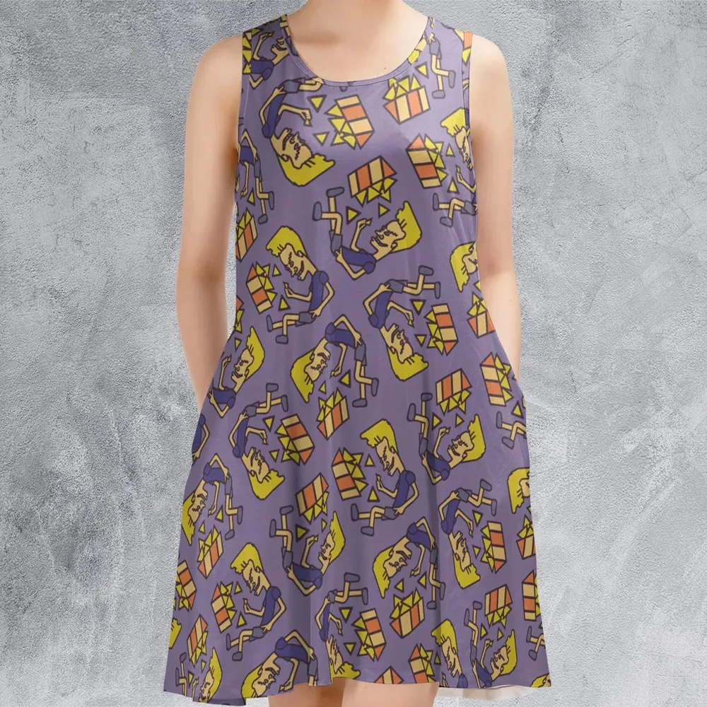 Nachos Rule Beavis and Butthead Sleeveless Dress - 2