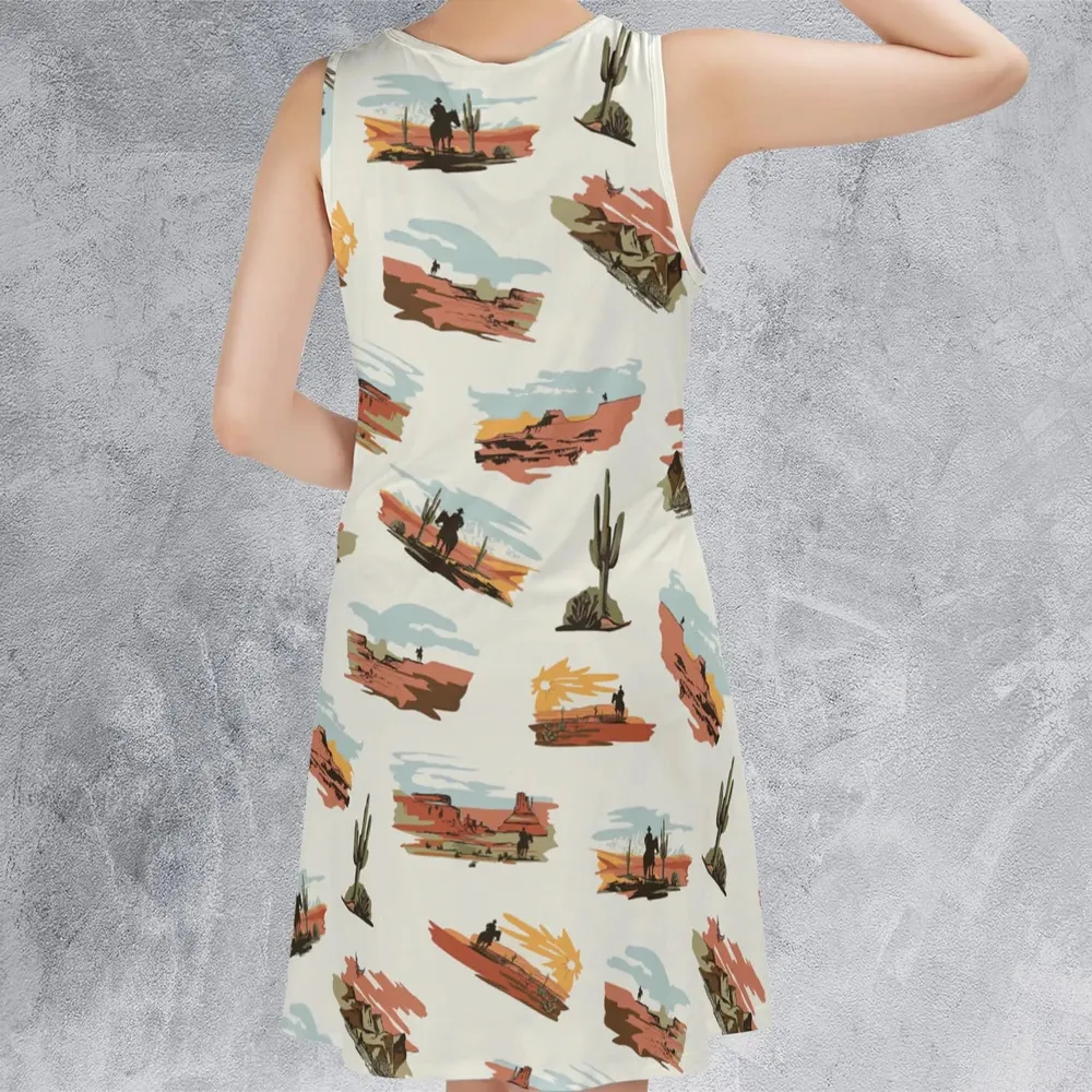 Wild West John Wayne Sleeveless Dress - 3