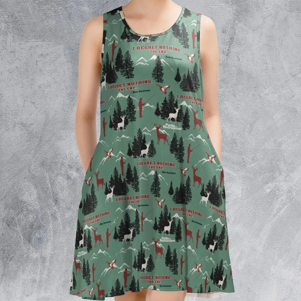 I Regret Nothing Park And Recreation Sleeveless Dress - 2