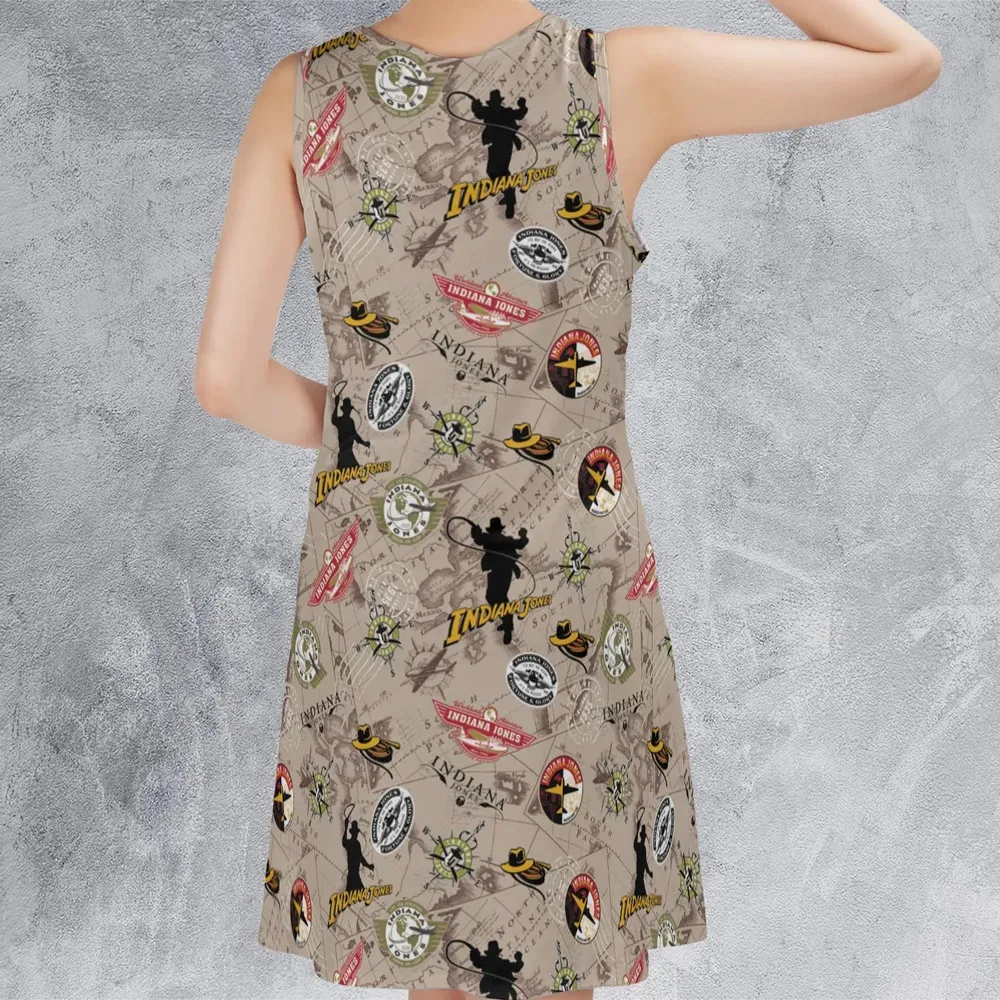 Indiana Jones Patterns Sleeveless Dress - 3