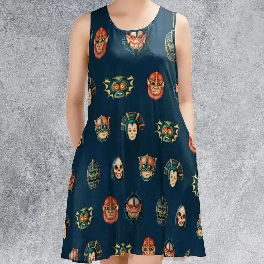 Villains He-man Masters Of The Universe Sleeveless Dress - 2