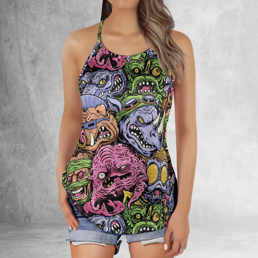 Nostalgic Villains Teenage Mutant Ninja Turtles Criss Cross Tank Top - 2