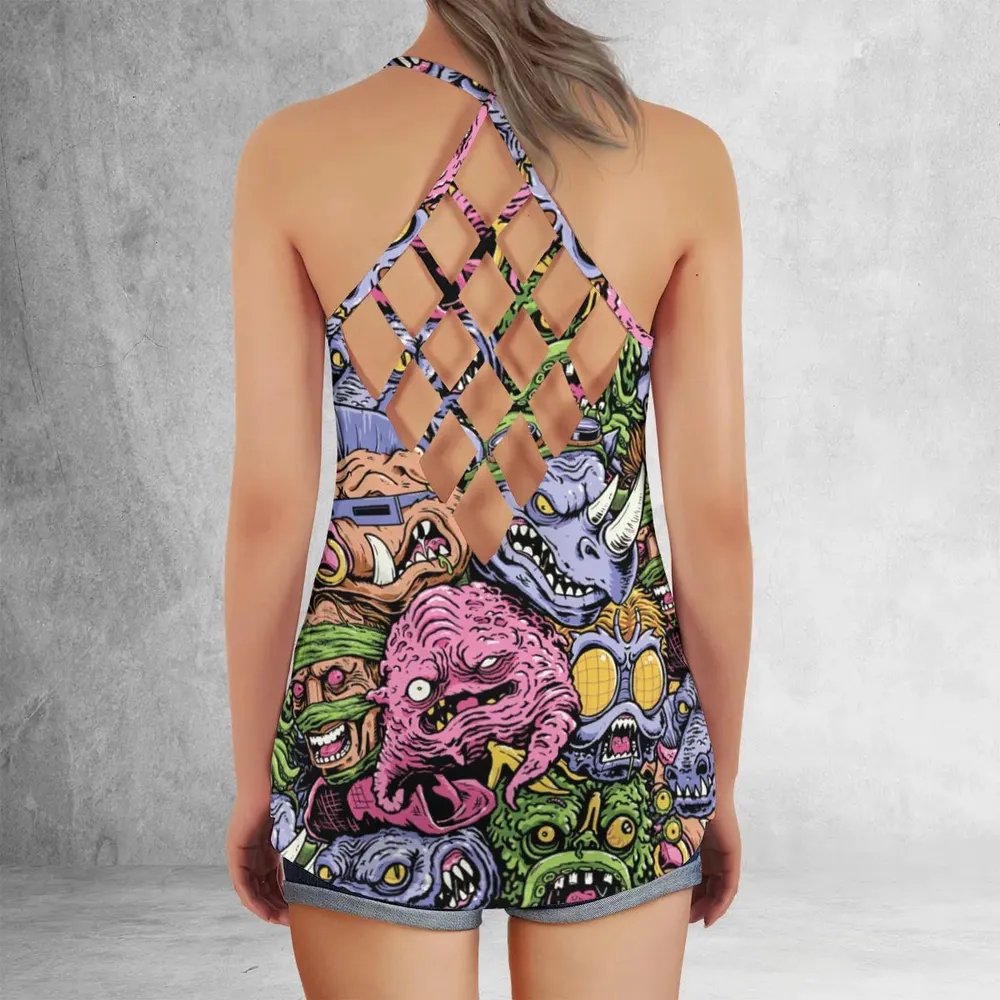 Nostalgic Villains Teenage Mutant Ninja Turtles Criss Cross Tank Top - 3