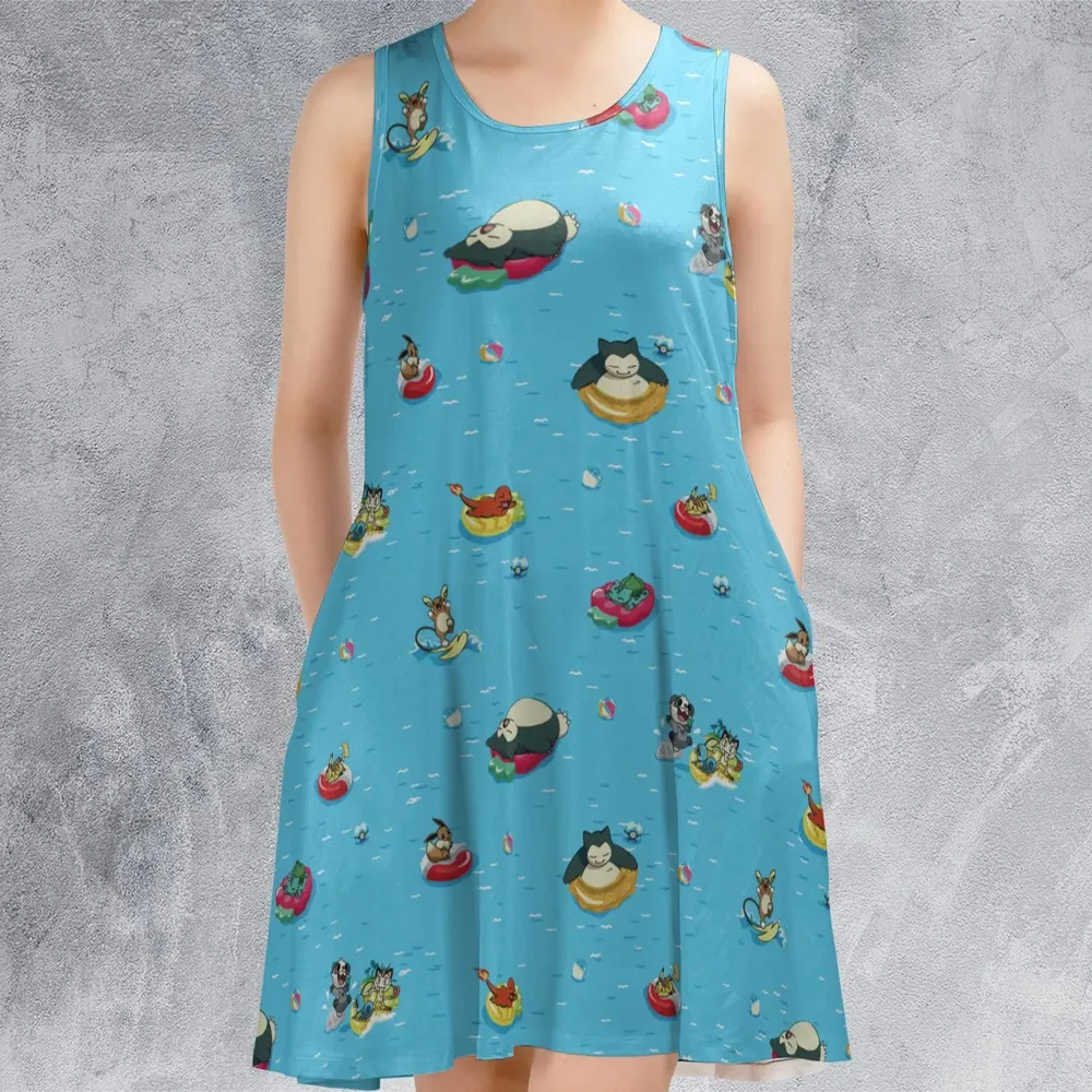 Pokemon Sunny Days Sea Swim Sleeveless Dress - 2