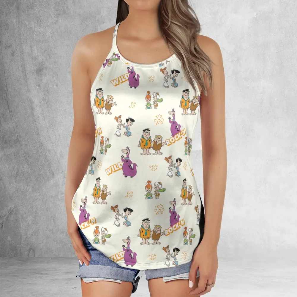 Rock'n The Flintstones Criss Cross Tank Top - 2