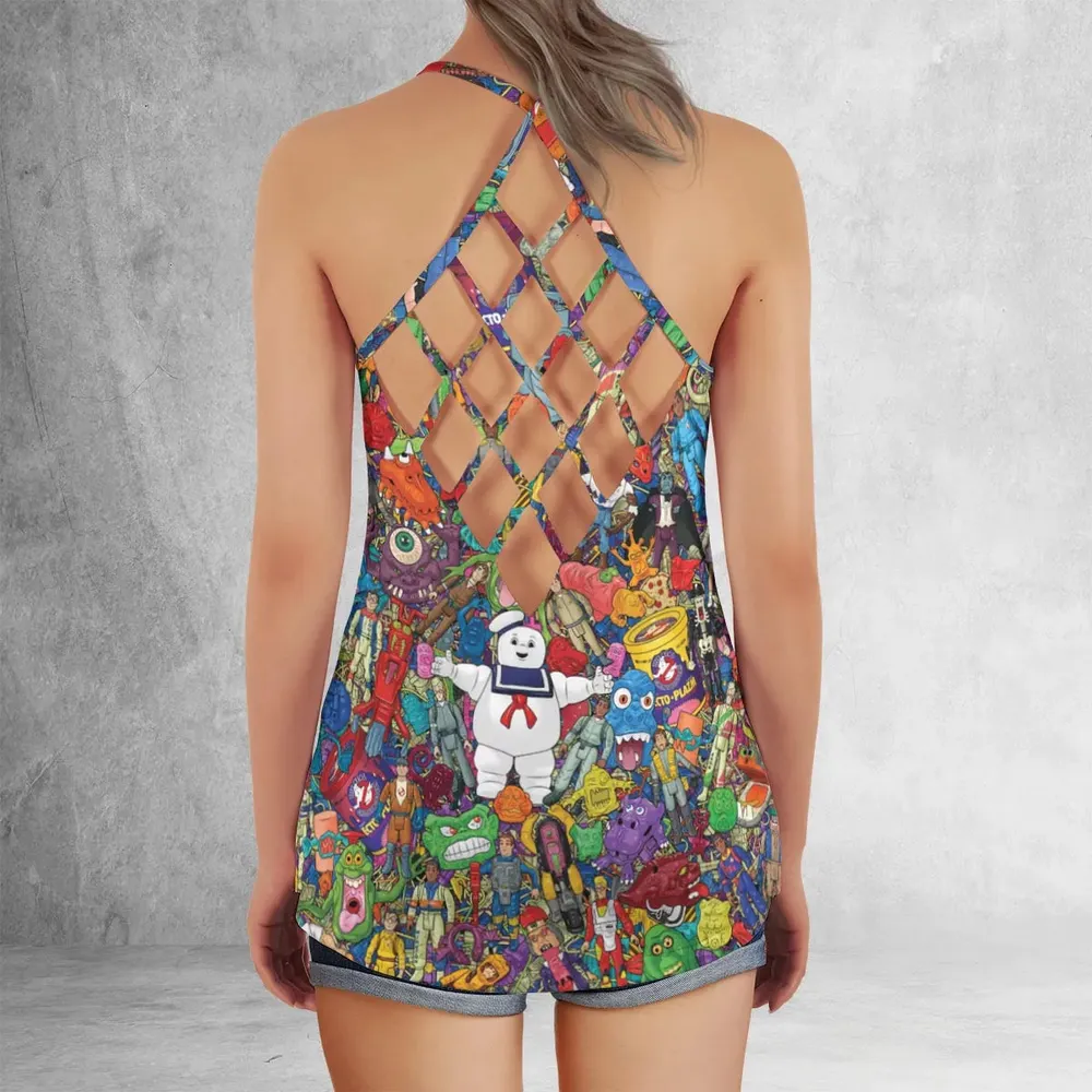 Ghostbusters Toybox Criss Cross Tank Top - 3