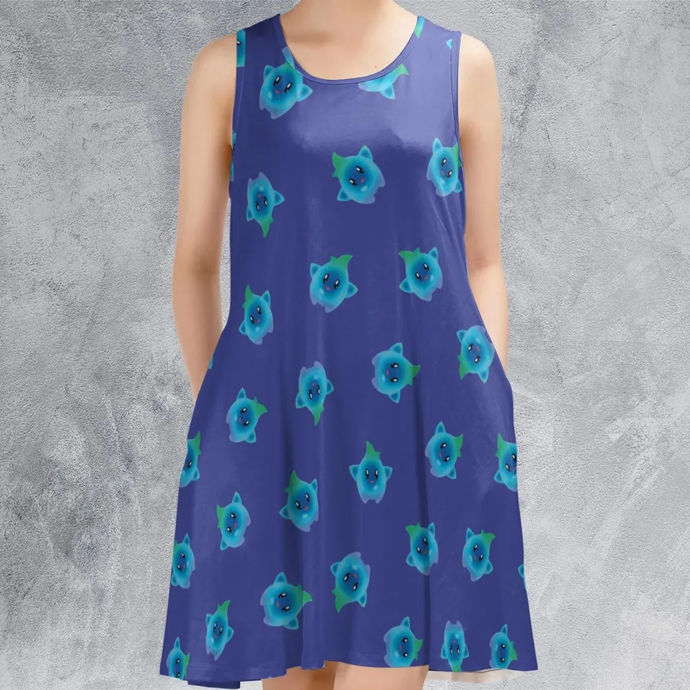 Lumalee Super Mario Movie Pattern Sleeveless Dress - 2