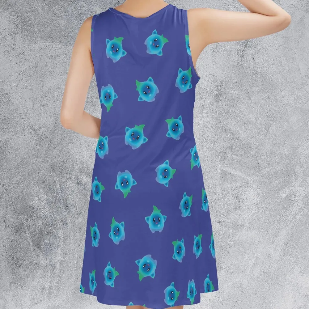 Lumalee Super Mario Movie Pattern Sleeveless Dress - 3