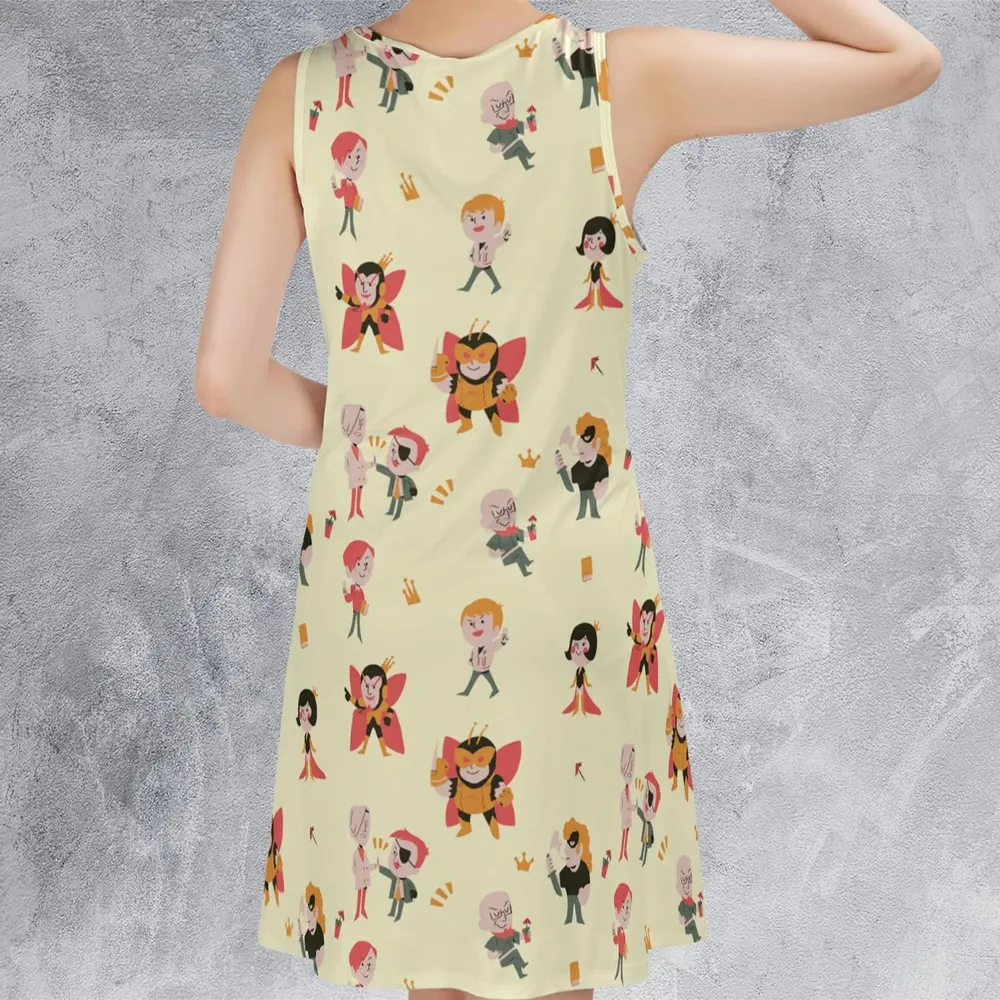 The Venture Bros Pattern Sleeveless Dress - 3