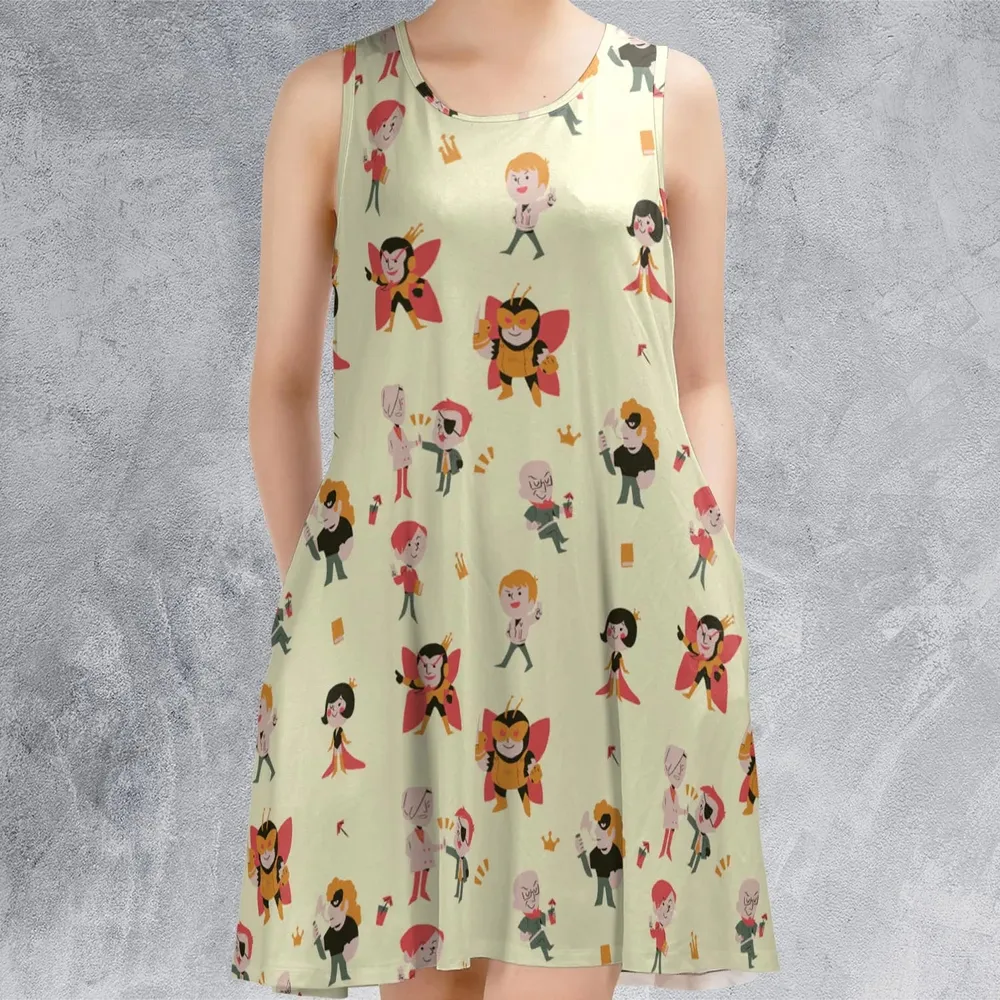 The Venture Bros Pattern Sleeveless Dress - 2