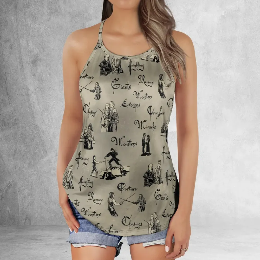 Hencing Fighting The Princess Bride Criss Cross Tank Top - 2