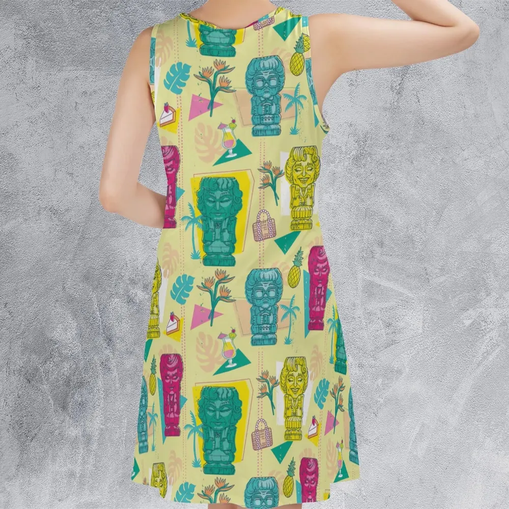 Golden Girls Tiki Shack Aloha Sleeveless Dress - 3