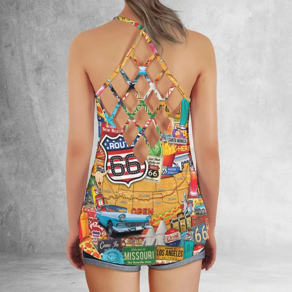 Main State of America Criss Cross Tank Top - 3