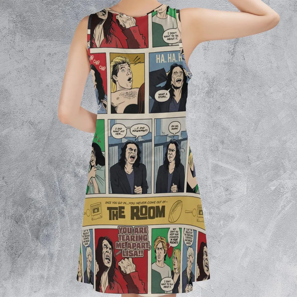 The Room Comic Style Sleeveless Dress - 3