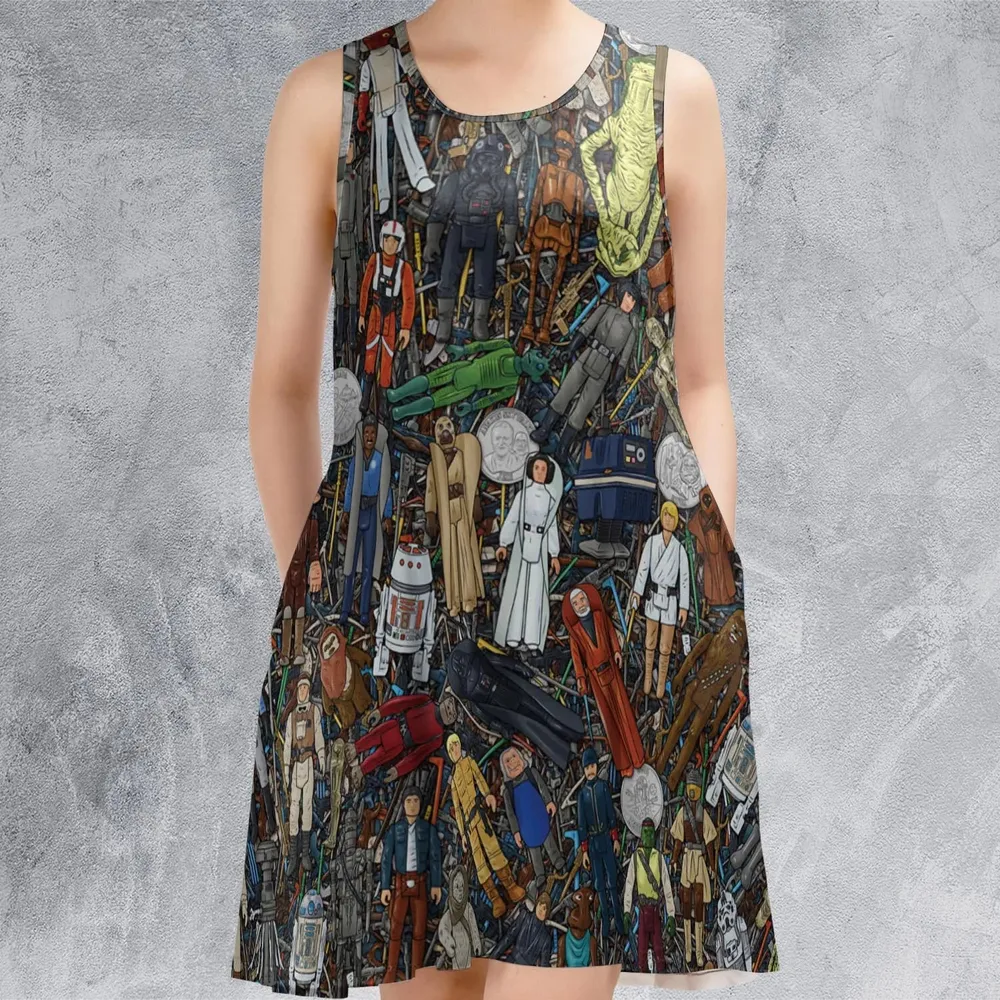 Star Wars Characters Figures Sleeveless Dress - 2