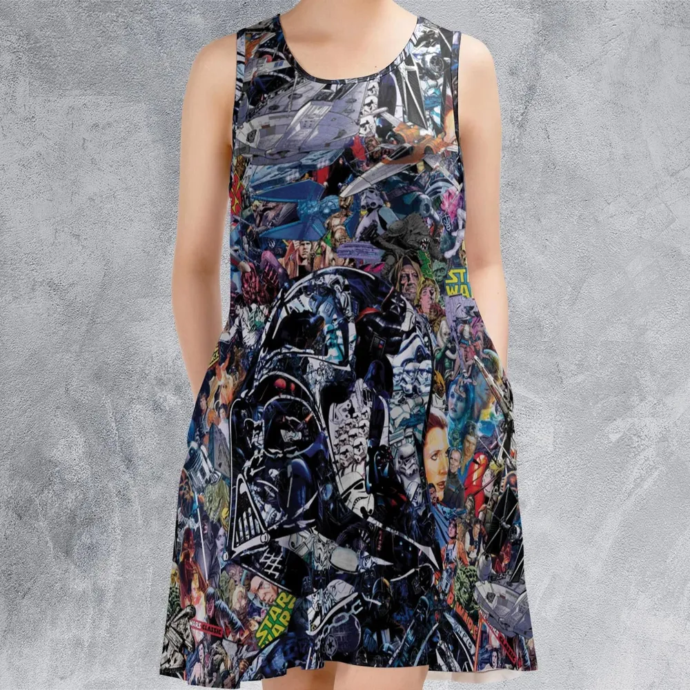Star Wars Darth Vader All in One Sleeveless Dress - 2