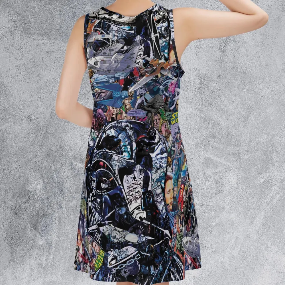 Star Wars Darth Vader All in One Sleeveless Dress - 3