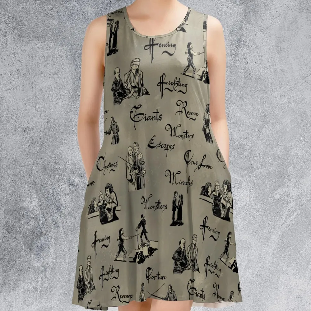 Hencing Fighting The Princess Bride Sleeveless Dress - 2