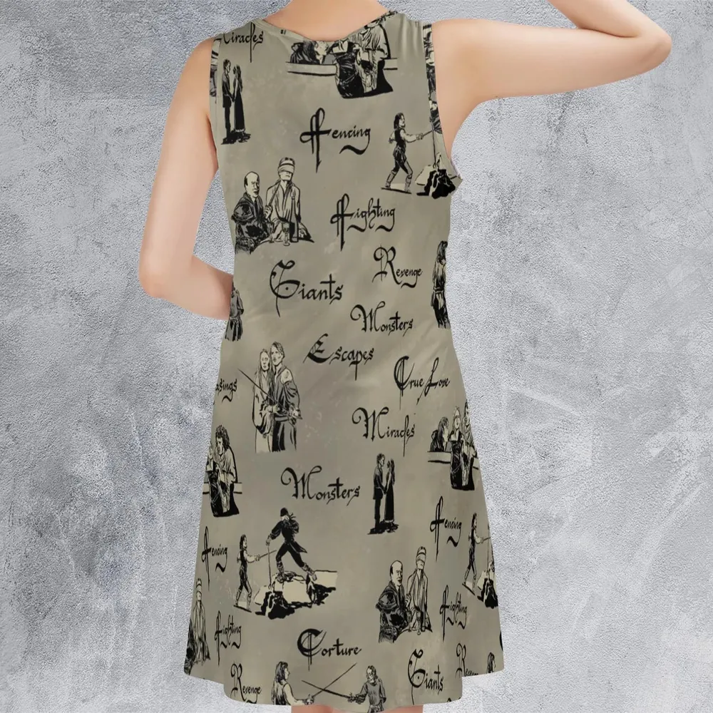 Hencing Fighting The Princess Bride Sleeveless Dress - 3
