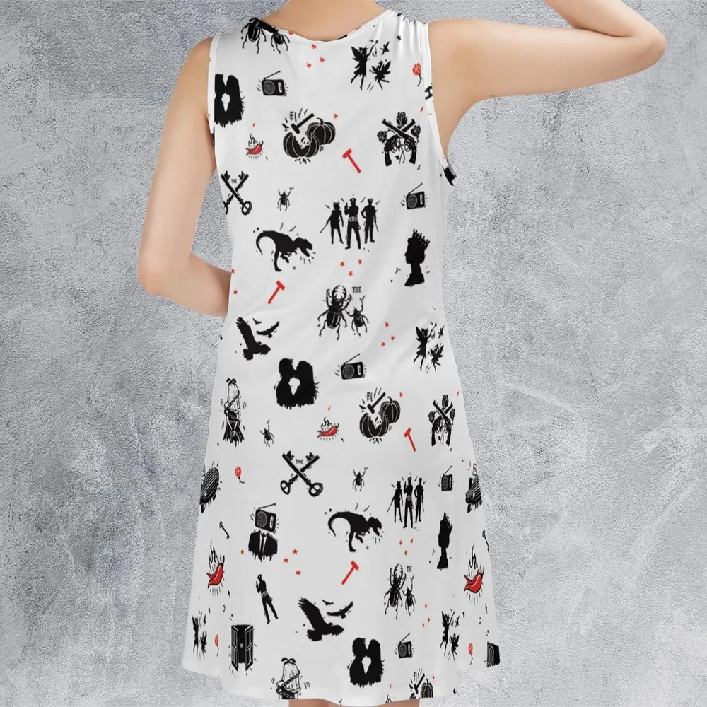 Legandary Bands Mashup Sleeveless Dress - 3