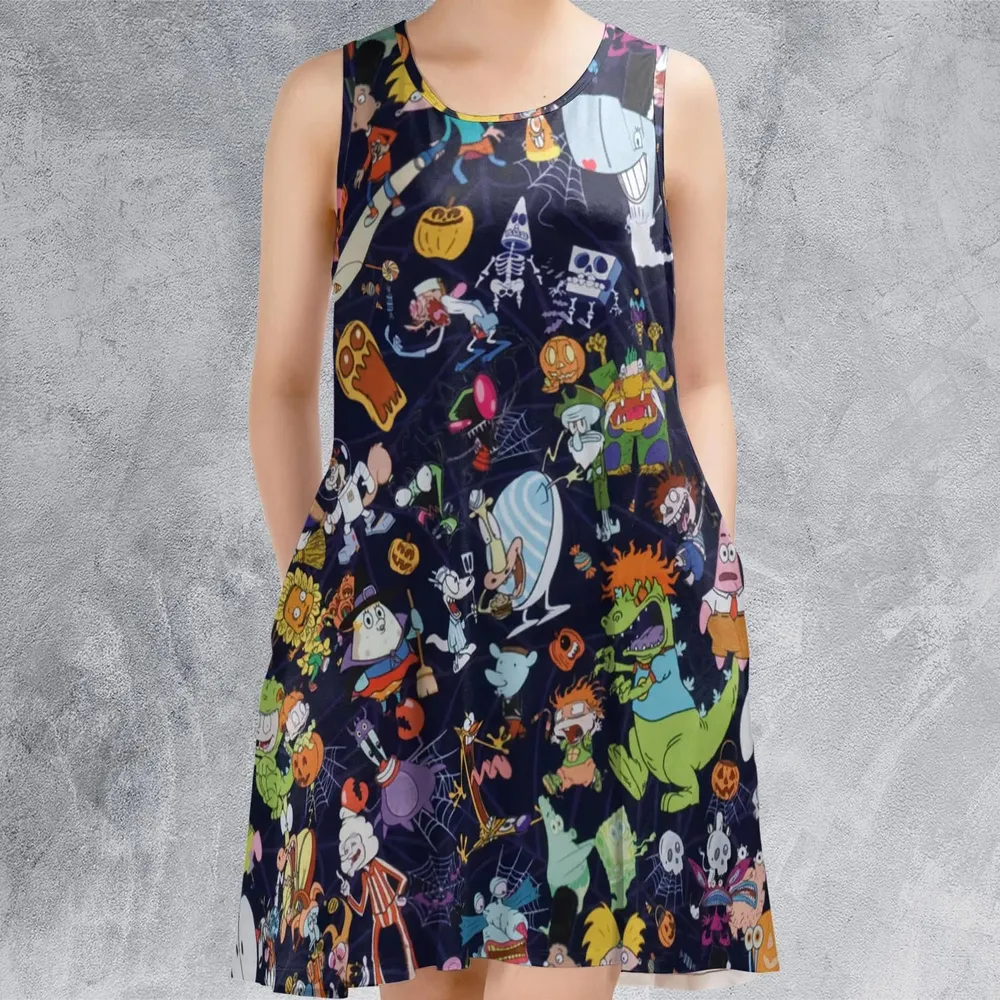 Nickelodeon Halloween Party Sleeveless Dress - 2