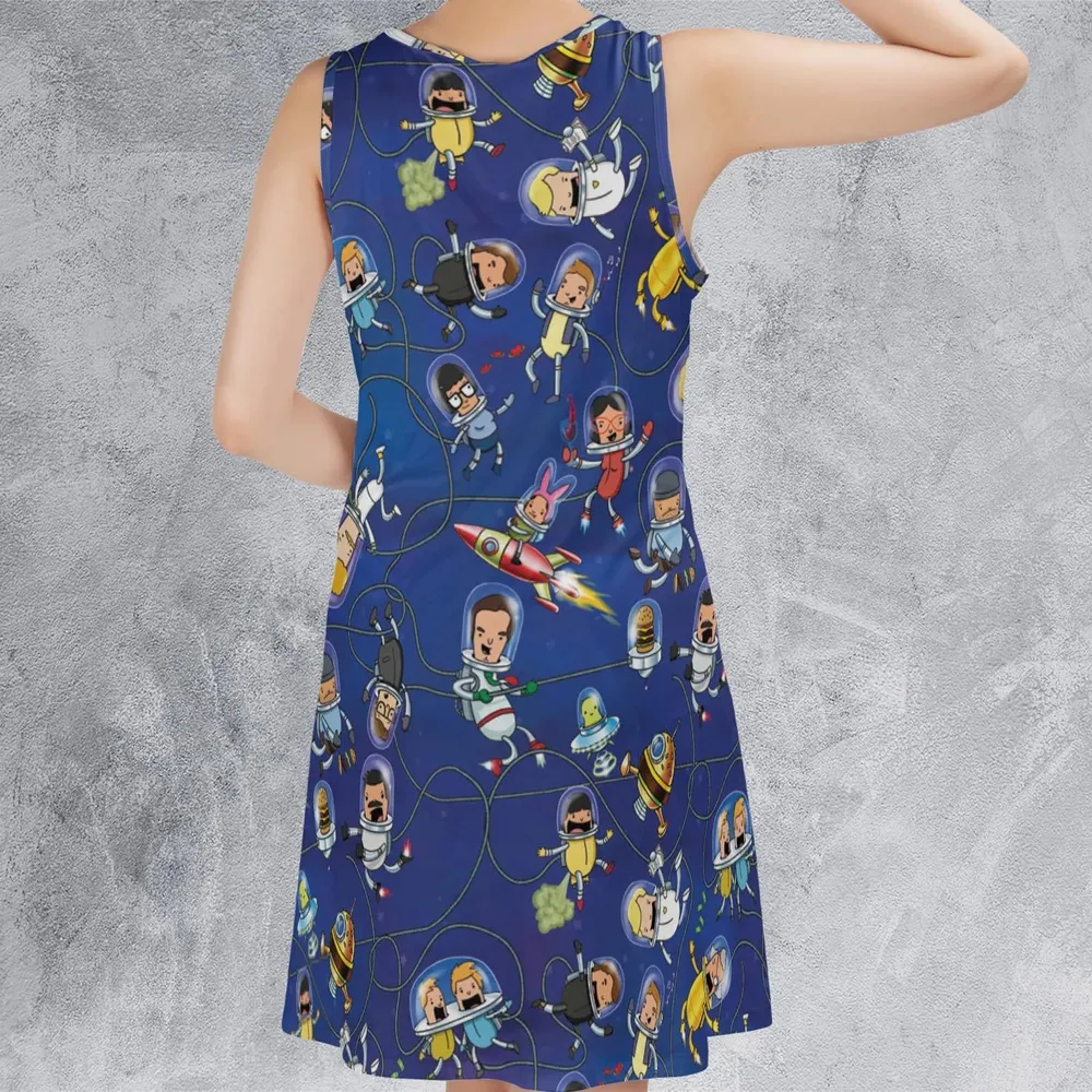 Outer Space Bob's Burgers Sleeveless Dress - 3