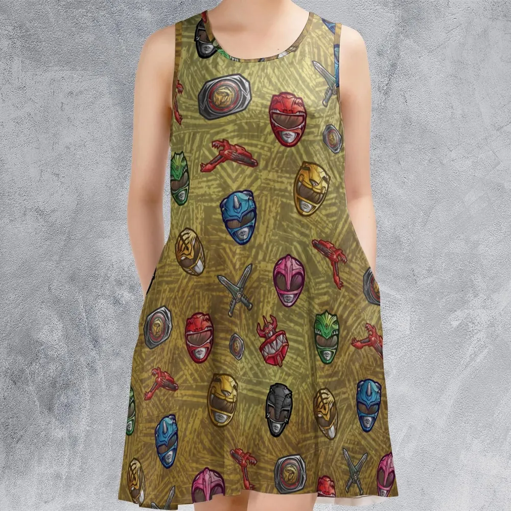 Power Team Mighty Morphin Power Rangers Sleeveless Dress - 2
