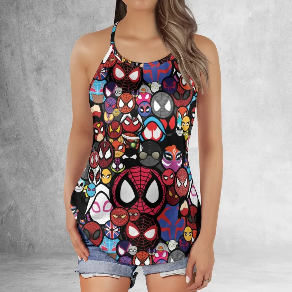 Spide-Mania Spider-Verse Criss Cross Tank Top - 2