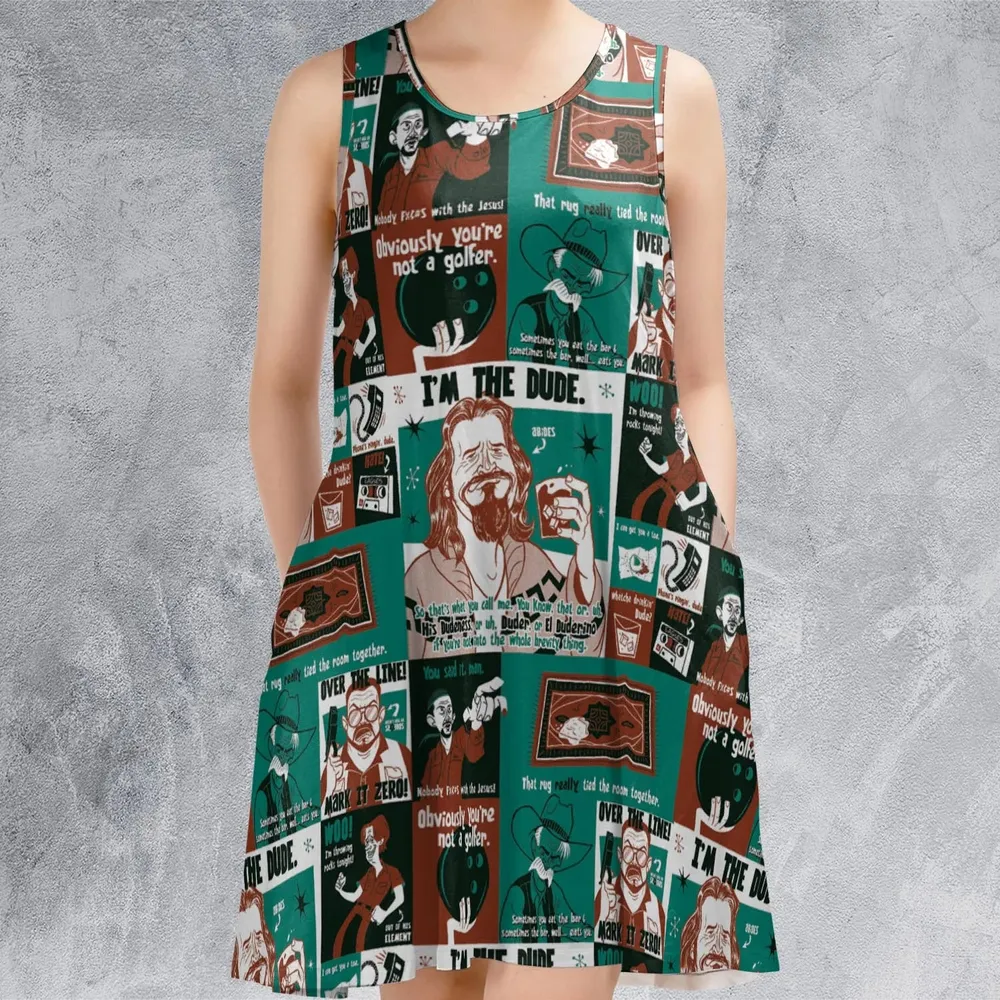I'm The Dude The Big Lebowski Sleeveless Dress - 2