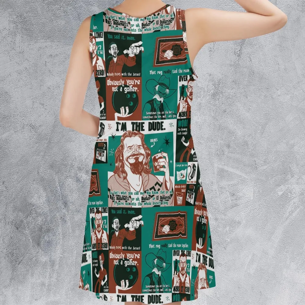 I'm The Dude The Big Lebowski Sleeveless Dress - 3