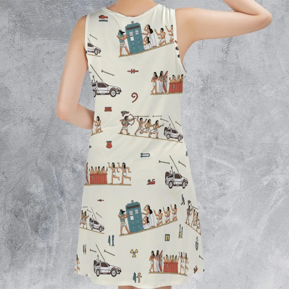 Lost In Egypt Sleeveless Dress - 3