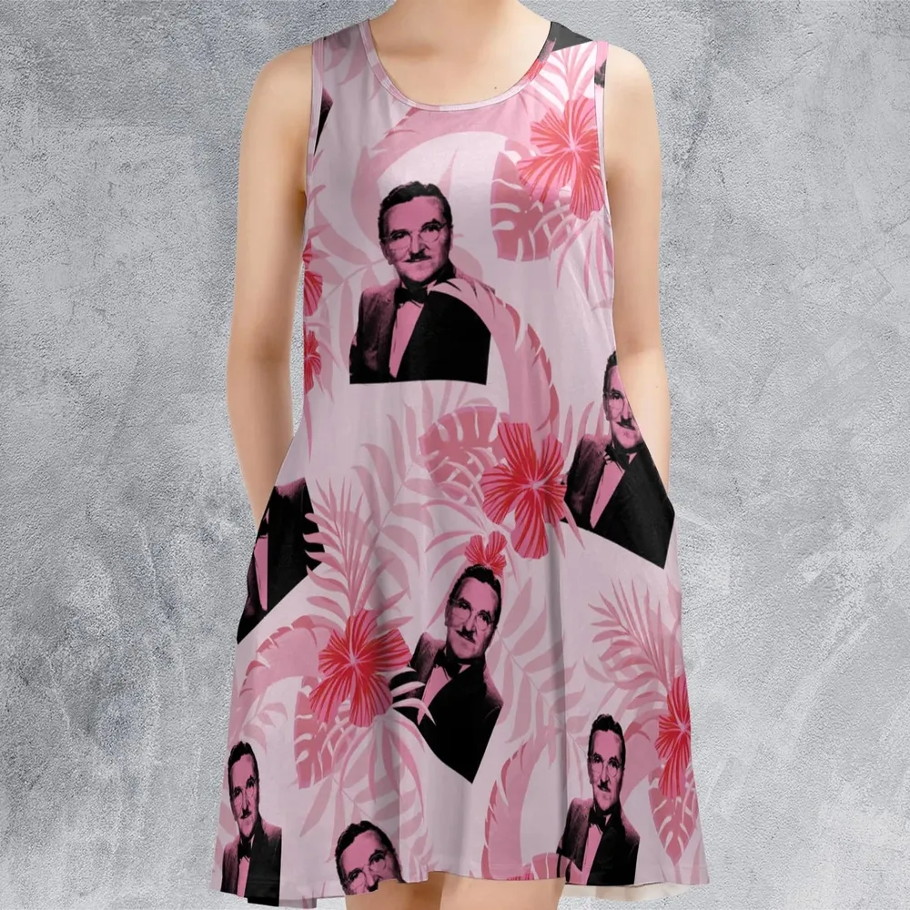The Andy Griffith Show Pink Pattern Sleeveless Dress - 2