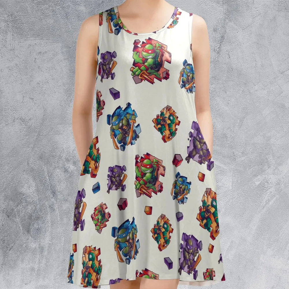 TMNT Break The Wall Sleeveless Dress - 2