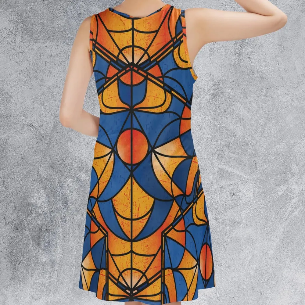 Stained Glass Star Trek Sleeveless Dress - 3